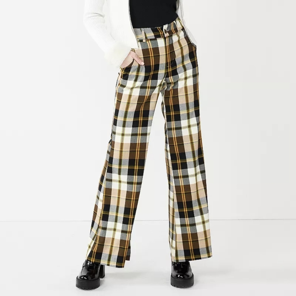 Large Scale Plaid Pants